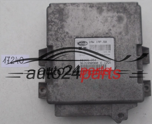 ECU ENGINE CONTROLLER PEUGEOT 206 1.1 MAGNETI MARELLI IAW 1AP.80, IAW1AP80, 16300.354, 16300354, 9635990980 E