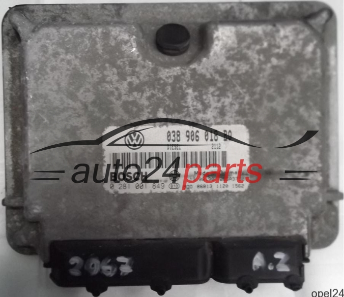 ΜΟΝΑΔΑ ΕΛΕΓΧΟΥ ΚΙΝΗΤΗΡΑ SKODA OCTAVIA 1.9 TDI 038906018BQ, BOSCH 0281001849