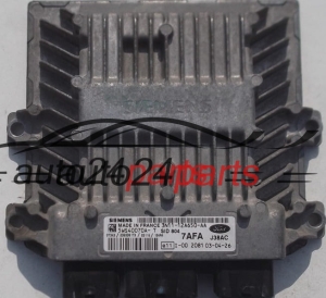 ECU CENTRALITA DE MOTOR FORD FIESTA FUSION 1.4 TDCI SIEMENS 5WS40070A-T, 5WS40070AT, 3N11-12A650-AA, 3N1112A650AA, 7AFA, SID804 
