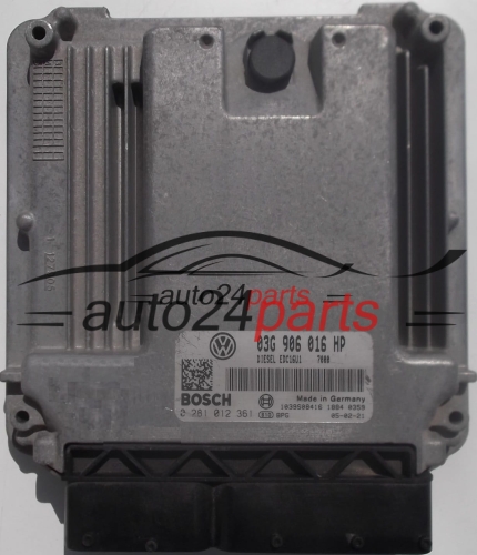 CENTRALINA DO MOTORE VW VOLKSWAGEN TOURAN 1.9 TDI 03G906016HP, BOSCH 0281012361