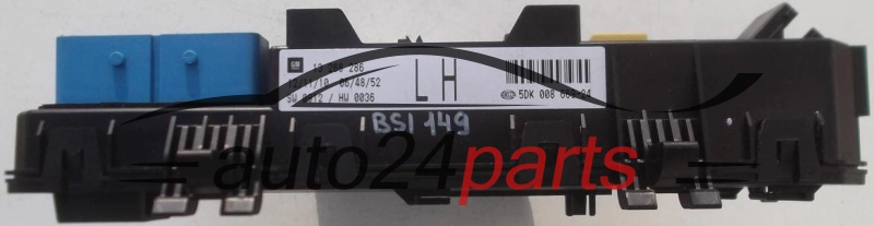 Central do sistema elétrico com caixa de relés e fusíveis, central de controle modul BSI OPEL ASTRA H ZAFIRA B GM 13 268 286 LH