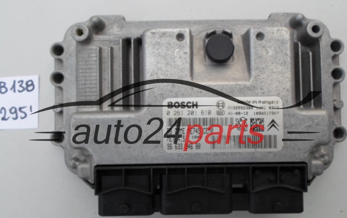 KOMPUTER STEROWNIK SILNIKA PEUGEOT 307 1.6 BOSCH 0 261 201 610, 0261201610, 96 633 946 80, 9663394680 