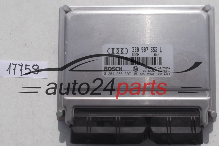 CENTRALINA MOTORE AUDI A4, A6 2.4 V6, BOSCH 0 261 206 397
