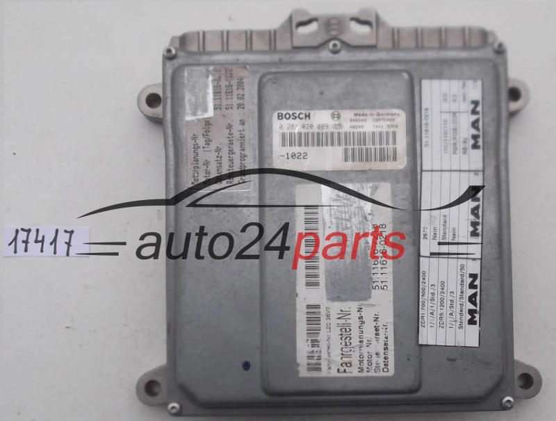 Μονάδα Ελέγχου Κινητήρα MAN F2000 BOSCH 0 281 020 009, 0281020009