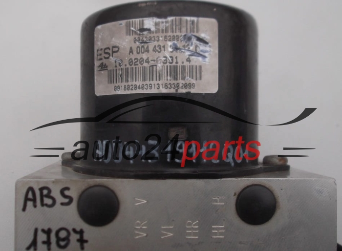 ABS CENTRALINA POMPA CHRYSLER CROSSFIRE A 004 431 91 12,  ATE 10.0204-0391.4,  A 193 545 01 32