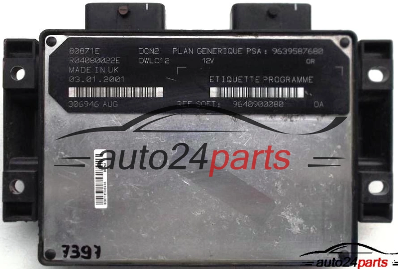 calculateur moteur pour peugeot 306 et renault 
