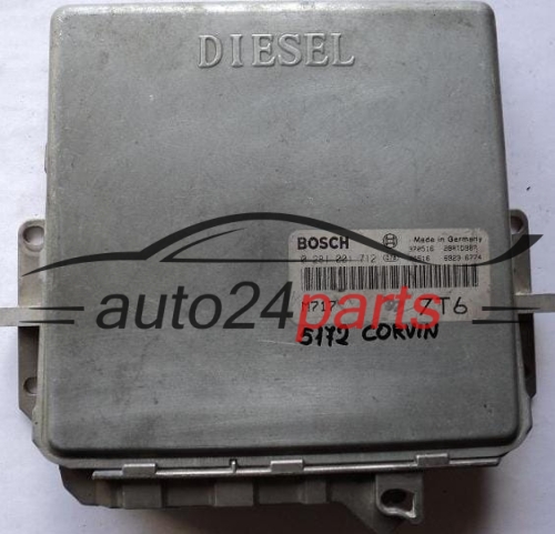 KOMPUTER STEROWNIK SILNIKA LANCIA KAPPA 2.4 TD BOSCH 0281001712, 0 281 001 712, 46 515 919, 46515919 712 M717 7T6 - 5172