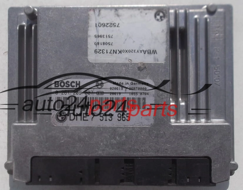 ECU CENTRALITA DE MOTOR BMW E46 BOSCH 0 261 209 007, 0261209007, DME 7 513 965, DME7513965, 7513965