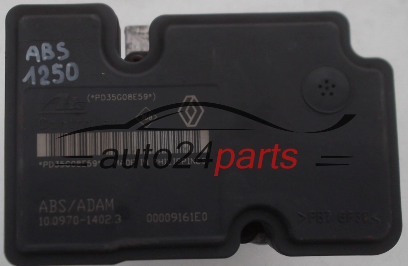 POMPE HYDRAULIQUE ET CALCULATEUR dABS RENAULT LAGUNA 8200 345 939 C, P5CT2AAY6, ATE 10.0207-0050.4, 10020700504, 10.0970-1402.3, 10097014023