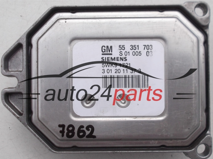 MOTORSTEUERGERÄT ECU STEUERGERAT OPEL ZAFIRA, ASTRA II G 1.8 16V, 5WK9 1721