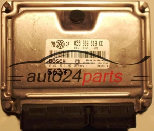 KOMPUTER STEROWNIK SILNIKA VW VOLKSWAGEN PASSAT 1.9 TDI AWX 038906019KE, 038 906 019 KE BOSCH 0281011201, 0 281 011 201 - 