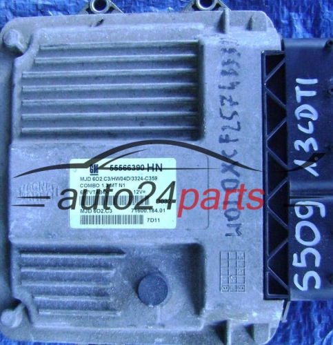 KOMPUTER STEROWNIK SILNIKA OPEL COMBO 1.3 CDTI Z13DTJ 55566390 HN 55566399 1232288, MJD 6O2.C3/HW04D/3324-C359, MJD 602.C3, 71600.184.01, 7160018401