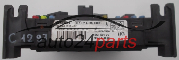 Centralina de comando do sistema confort CITROEN PEUGEOT SIEMENS S118085320 D,  9652474680
