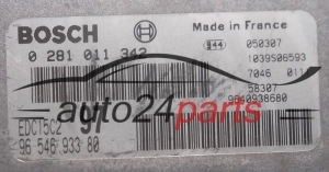 Μονάδα Ελέγχου Κινητήρα CITROEN PEUGEOT 2.0 HDI BOSCH 0 281 011 342,  96 546 933 80