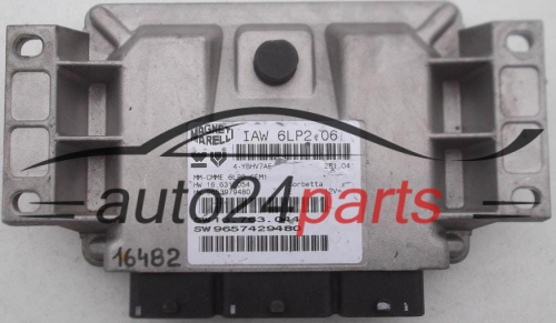 CALCULATEUR MOTEUR CITROEN PEUGEOT 1.4 Magneti Marelli IAW 6LP2.06, IAW6LP2, IAW6LP206, SW 9657429480, SW9657429480