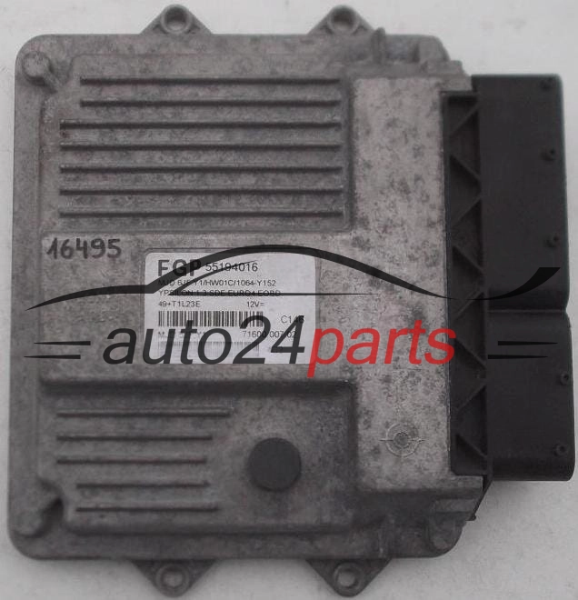 CENTRALINA MOTORE LANCIA Y 1.3 JTD 55194016, MJD 6JF.Y1, MJD6JFY1