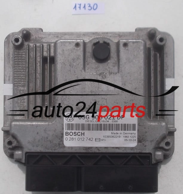 ECU CENTRALITA DE MOTOR VW VOLKSWAGEN PASSAT 1.9 TDI BOSCH 0 281 012 742, 0281012742, 03G 906 021 DP, 03G906021DP