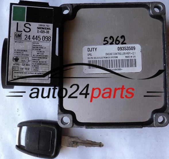 CENTRALINA DO MOTORE OPEL ASTRA G CORSA C ZAFIRA A DELPHI DELCO  09353509DJTY, HSFI-2.1