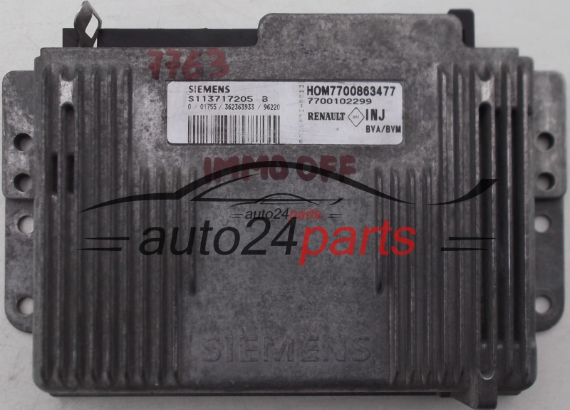 RENAULT LAGUNA 2.0, S113717205 B, S113717205B, HOM7700863477, 7700102299