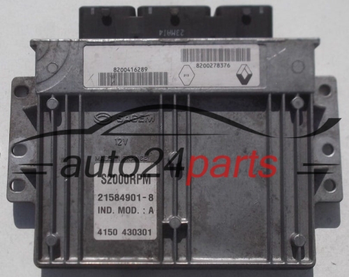 Μονάδα Ελέγχου Κινητήρα RENAULT LAGUNA 1.8 SAGEM 21584901-8,  8200416289, 8200278376