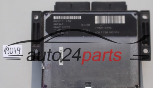 KOMPUTER STEROWNIK SILNIKA RENAULT KANGOO 1.9 D R04010029D, HOM 7 700 105 954, HOM7700105954, 7700105954, 7700115496 