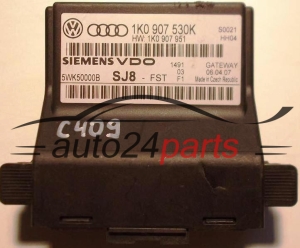CENTRALITA DE CONFORT GATEWAY VOLKSWAGEN AUDI SIEMENS 5WK50000B, 1K0907530K, 1K0 907 530 K