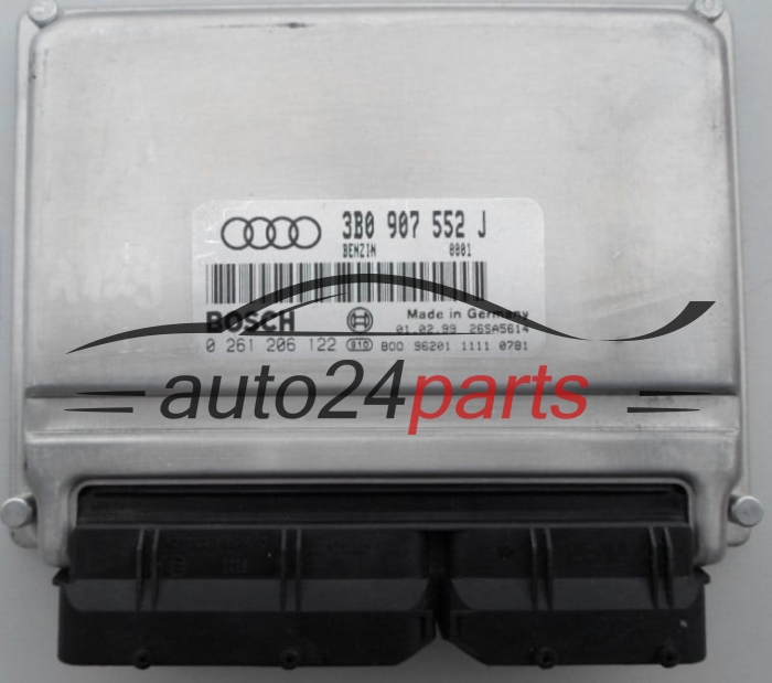 ECU CENTRALITA DE MOTOR  AUDI A4 A6 2.4 BOSCH 0 261 206 122,  3B0 907 552 J