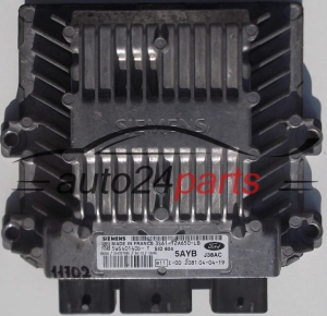 CALCULATEUR MOTEUR FORD FIESTA 1.4 TDCI SIEMENS 5WS40140D-T, 5WS40140DT,  3S61-12A650-LB, 3S6112A650LB, 5AYB, SID804 