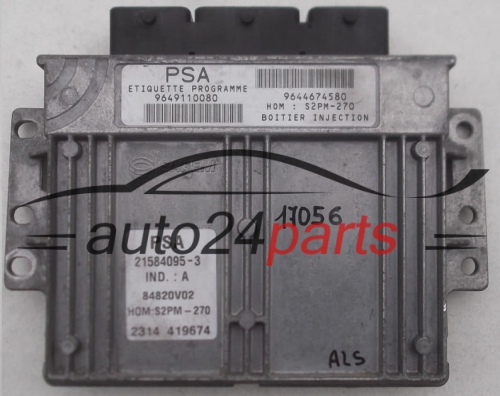 ECU CENTRALITA DE MOTOR CITROEN XSARA PICASSO 1.8 SAGEM 21584095-3, 215840953, 9649110080, 9644674580