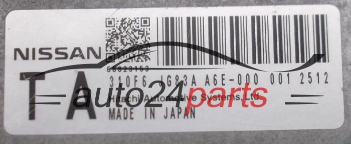 ECU αυτόματο κιβώτιο ταχυτήτων NISSAN HITACHI 310363UK1C, 310F6 JG83A