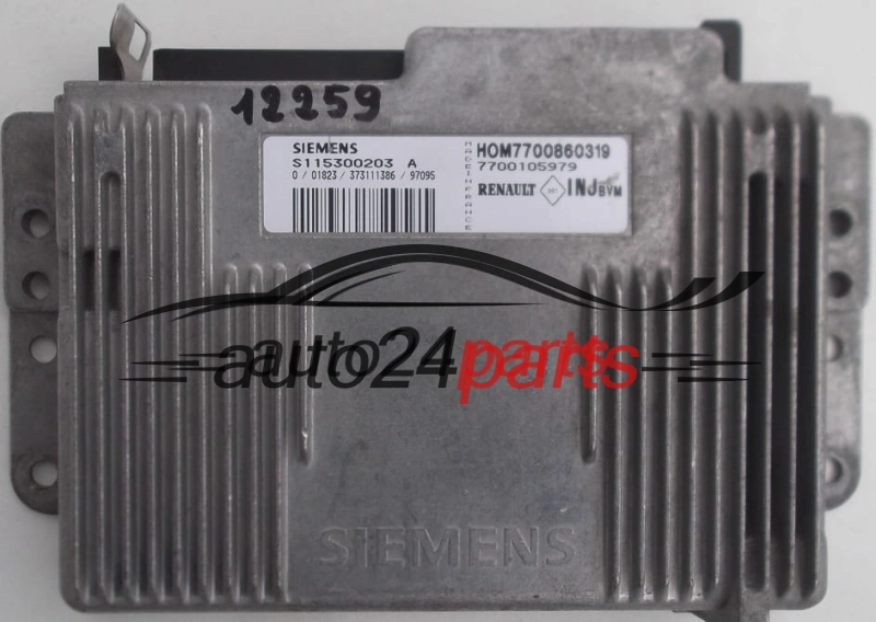 ΜΟΝΑΔΑ ΕΛΕΓΧΟΥ ΚΙΝΗΤΗΡΑ RENAULT MEGANE SCENIC 1.6 SIEMENS S115300203A, HOM7700860319, 7700105979 INJBVM