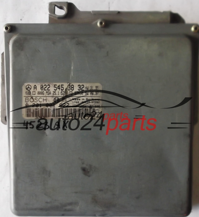 MERCEDES W202 C250 2.5 TD A0225453832, 0225453832, A 022 545 38 32 BOSCH 0281001622, 0 281 001 622