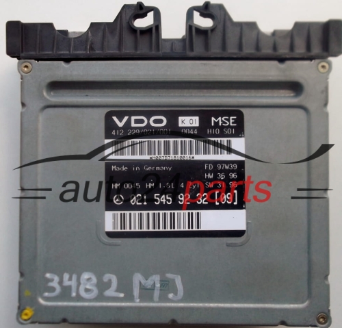 ECU ENGINE CONTROLLER MERCEDES W202 C180 1.8 A0215459232, 0215459232, A 021 545 92 32, 412 229/021/001, 412229021001