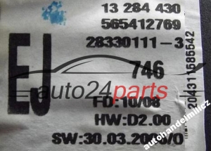 Schermo del display multifunzione radio OPEL CORSA D JOHNSON CONTROLS 28115451-6,  GM 13 284 430 EJ, 28330111-3