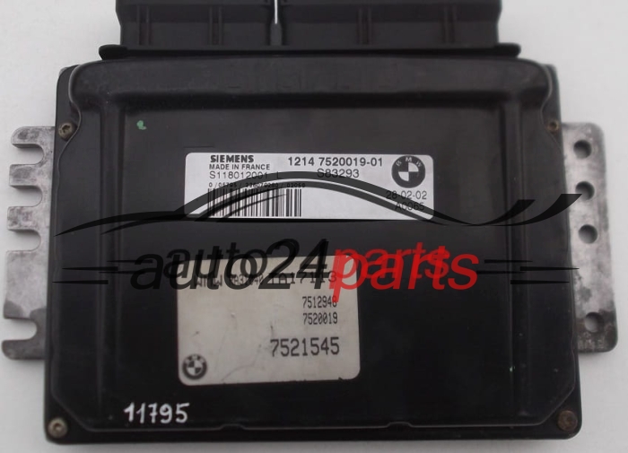ECU CENTRALITA DE MOTOR MINI ONE COOPER  SIEMENS S118012001 M, S118012001M, 1214 7520019-01, 1214752001901