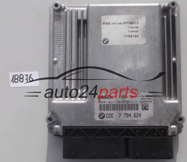 KOMPUTER STEROWNIK SILNIKA BMW E46 320 BOSCH 0 281 011 122,  DDE 7 794 624