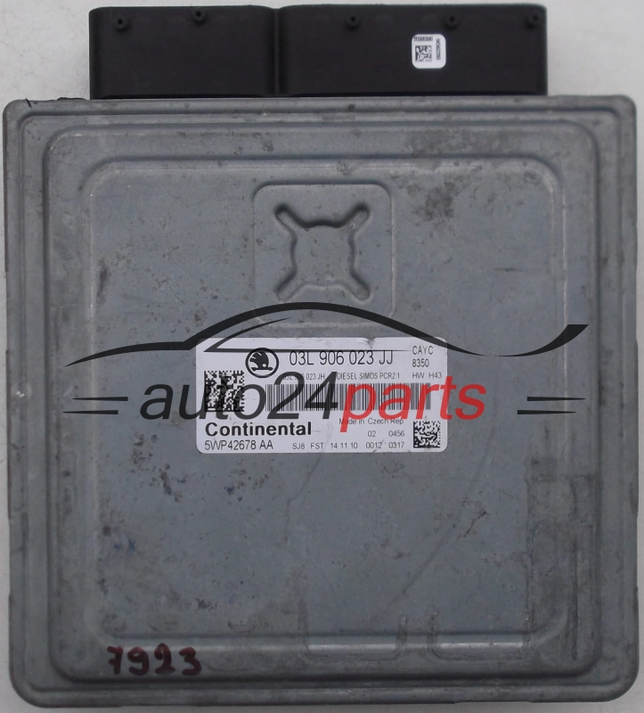 MOTORSTEUERGERÄT ECU STEUERGERÄT  SKODA SUPERB 1.6 TDI CONTINENTAL 5WP42678 AA,  03L 906 023 JJ