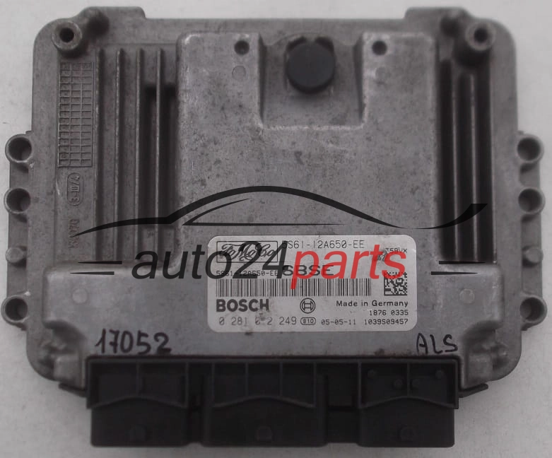 MOTORSTEUERGERÄT ECU STEUERGERAT FORD FIESTA 1.6 TDCI BOSCH 0 281 012 249