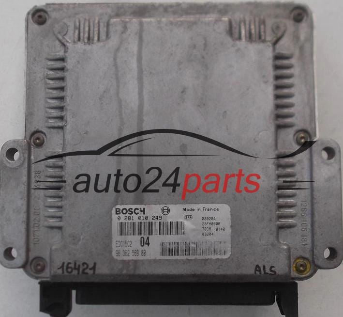 Μονάδα Ελέγχου Κινητήρα CITROEN XSARA PICASSO PEUGEOT 306 2.0 HDI BOSCH 0 281 010 249, 0281010249, 96 362 569 80, 9636256980