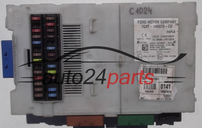 SKRZYNKA BEZPIECZNIKÓW MODUL FORD GALAXY MONDEO 2.0 TDCI 7G9T-14A073-CD