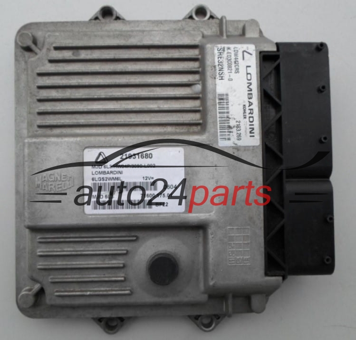 ECU CENTRALITA DE MOTOR  LOMBARDINI Magneti Marelli MJD 6L3,  21931680, 71600.175.01