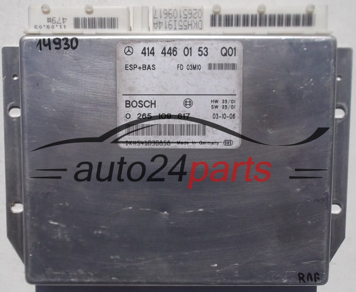 BOSCH 0 265 109 617, 0265109617, 414 446 01 53, 4144460153