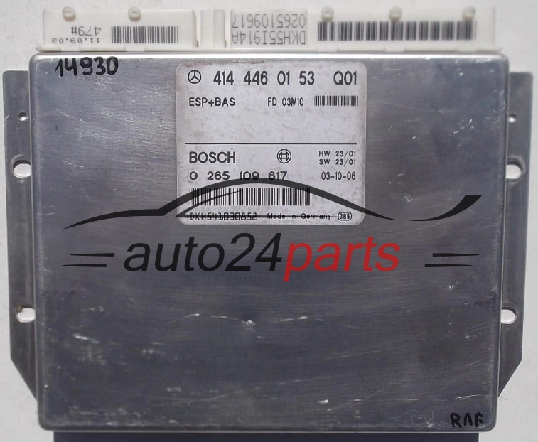 BOSCH 0 265 109 617, 0265109617, 414 446 01 53, 4144460153