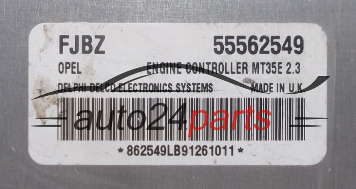 CENTRALINA DO MOTORE OPEL ASTRA H ZAFIRA B DELPHI DELCO 55562549 FJBZ