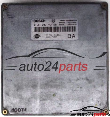 ECU CENTRALITA DE MOTOR NISSAN PRIMERA 2.0, BOSCH 0 261 203 742, 0261203742, 2371083J01 BA 