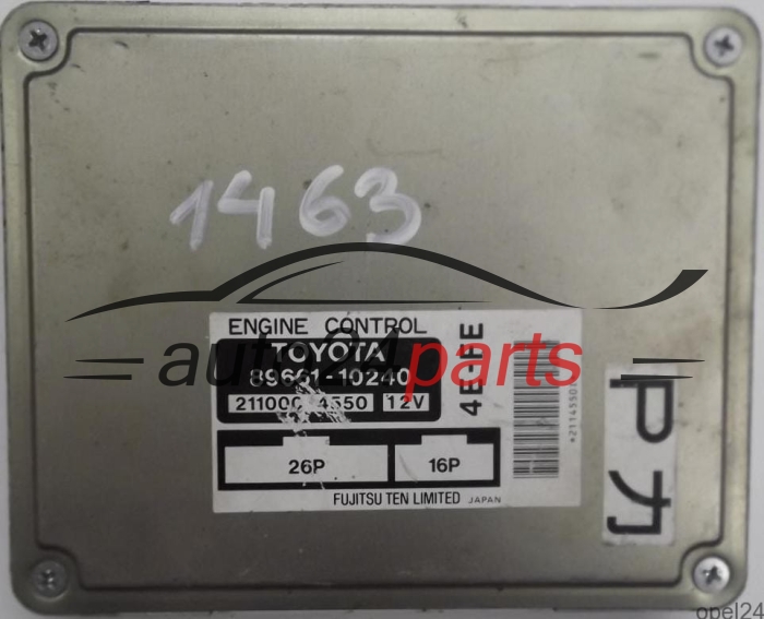 calculateur moteur pour toyota starlet 1.3 16v 