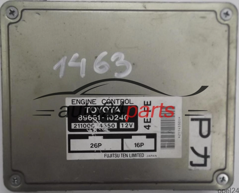 calculateur moteur pour toyota starlet 1.3 16v 