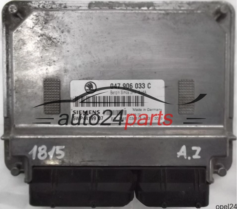 MOTORSTEUERGERÄT ECU STEUERGERÄT SKODA FABIA 1.4 047906033C, SIEMENS 5WP44199
