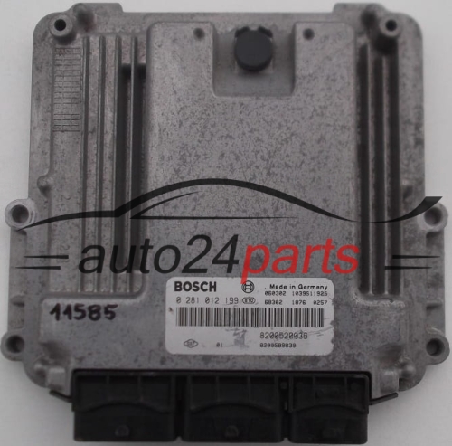 CENTRALITA DE MOTOR RENAULT LAGUNA SCENIC 2.0 DCI BOSCH 0 281 012 199