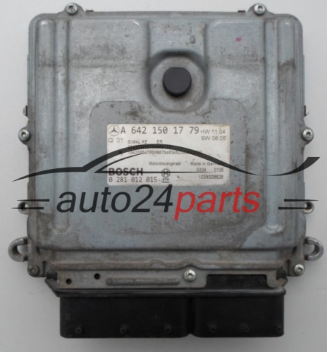 ECU ENGINE CONTROLLER MERCEDES W164 ML280 280 CDI BOSCH 0281012015, 0 281 012 015, A6421501779, A 642 150 17 79